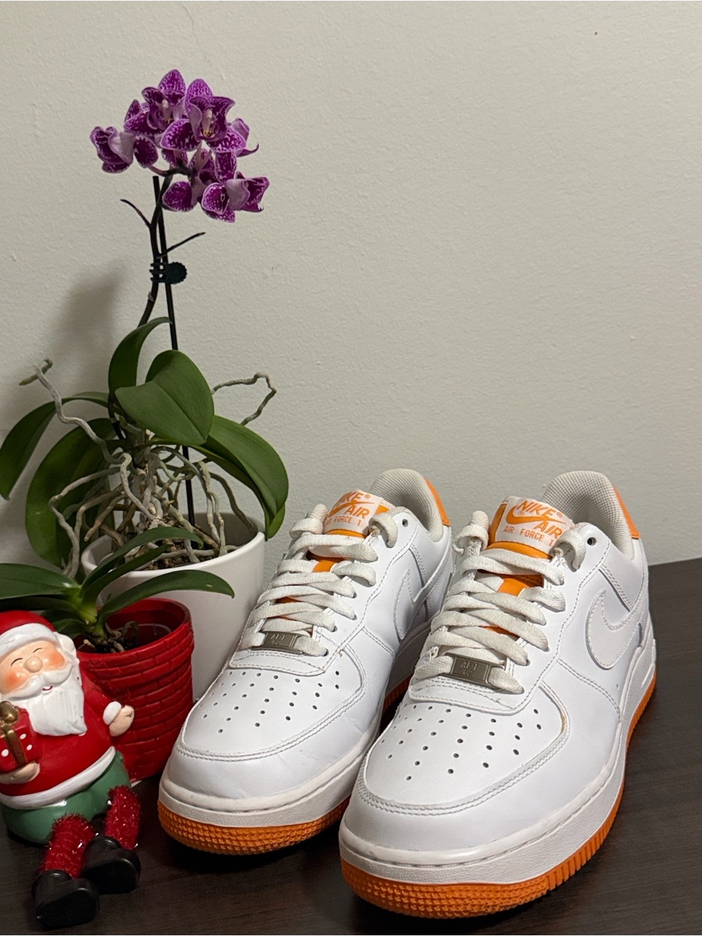 Nike 2007 Air Force 1 Low Men 7.5 White Rare 315122-117 Sneakers Shoes